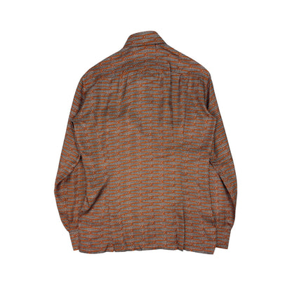 Vintage Hermes Hemd orange Gr. M