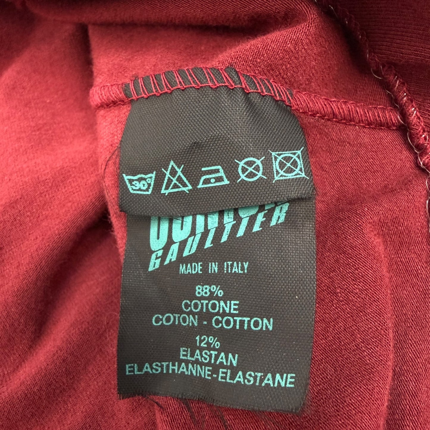 Vintage Junior Gaultier Oberteil rot Dead Stock Gr. 44
