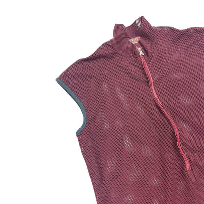 Vintage Prada Mesh Weste rot L