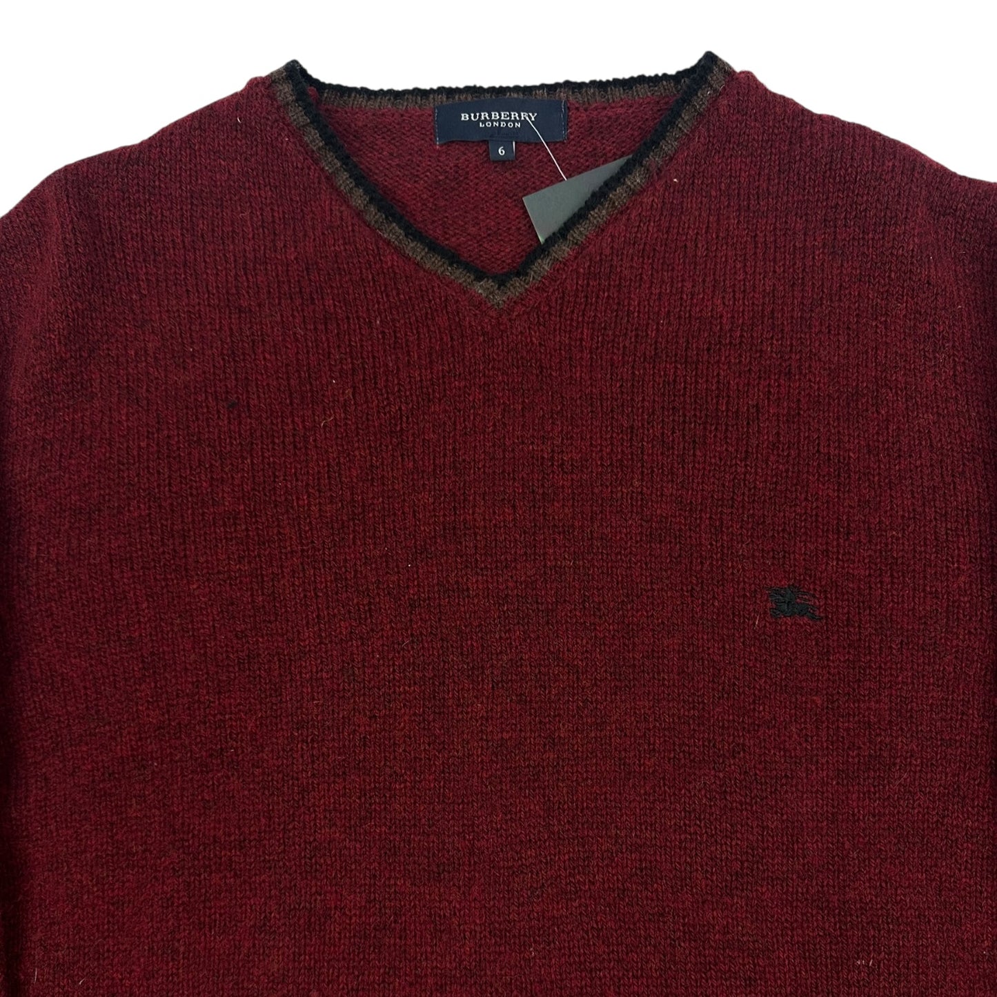 Vintage Burberry Pullover rot 6/L