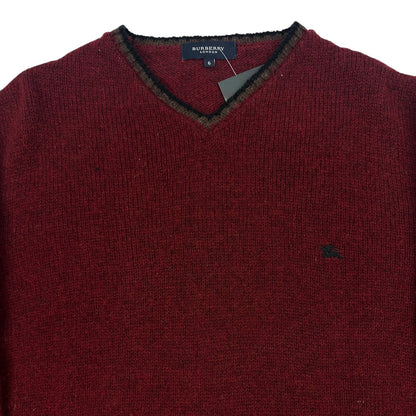 Vintage Burberry Pullover rot 6/L