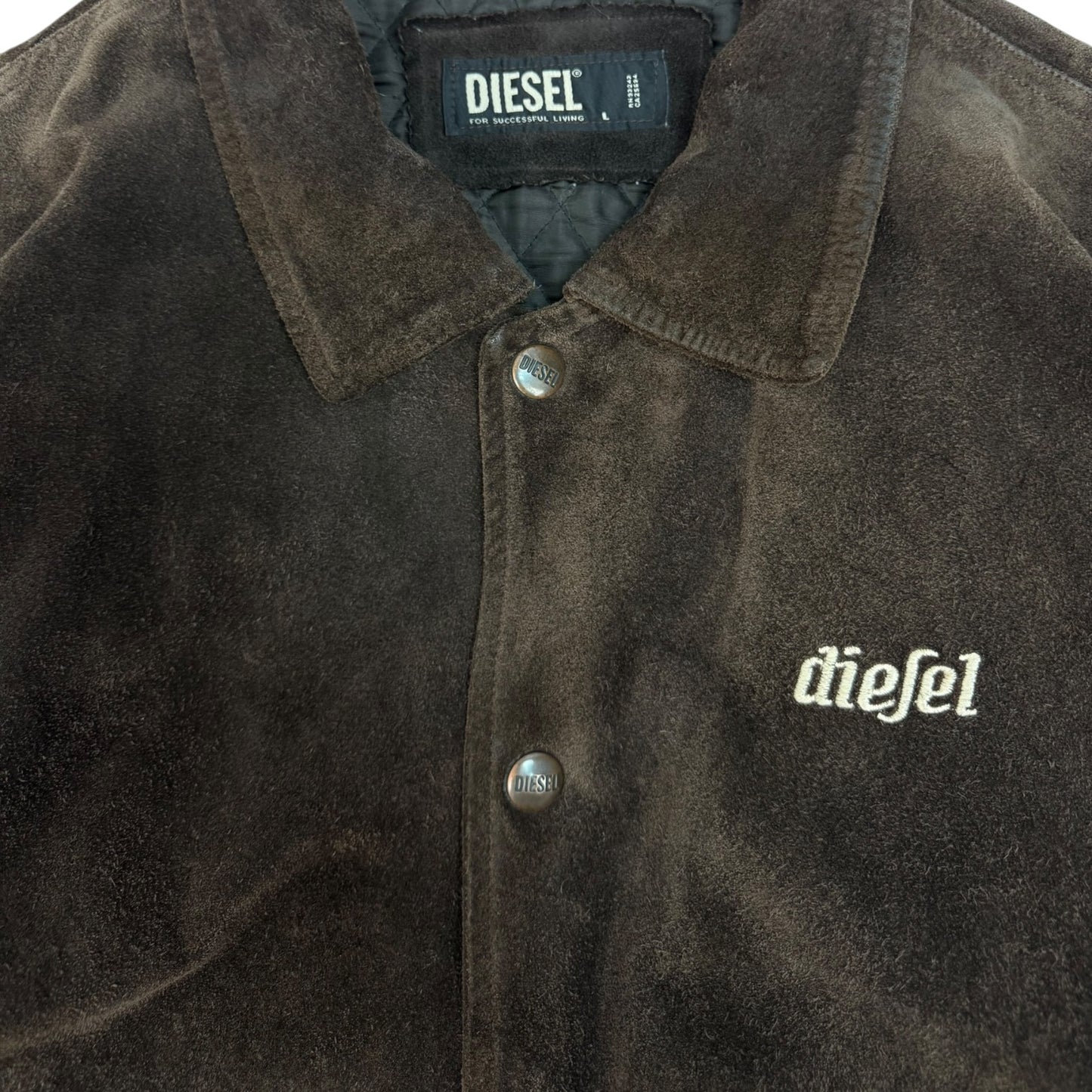 Vintage Diesel Lederjacke braun Gr. L 90s