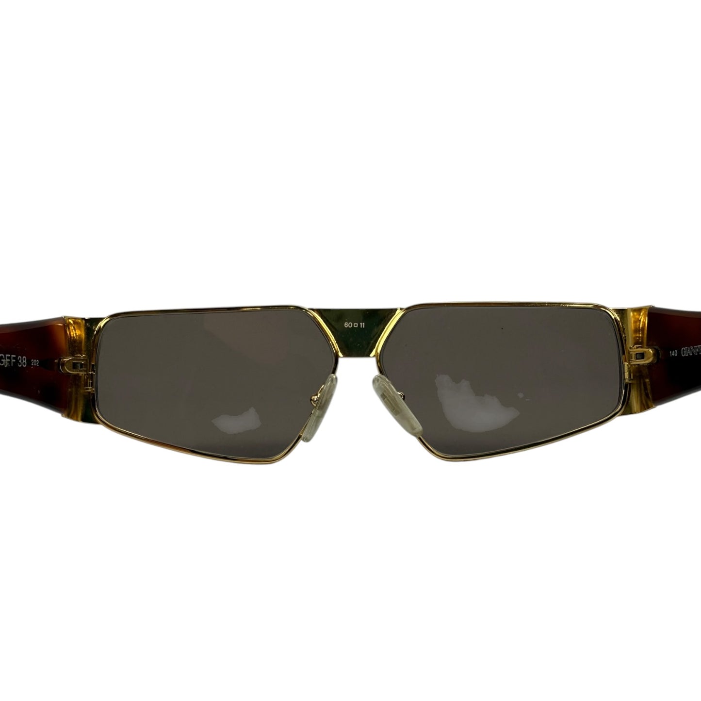 Vintage Gianfranco Ferre Sonnenbrille Gold / braun