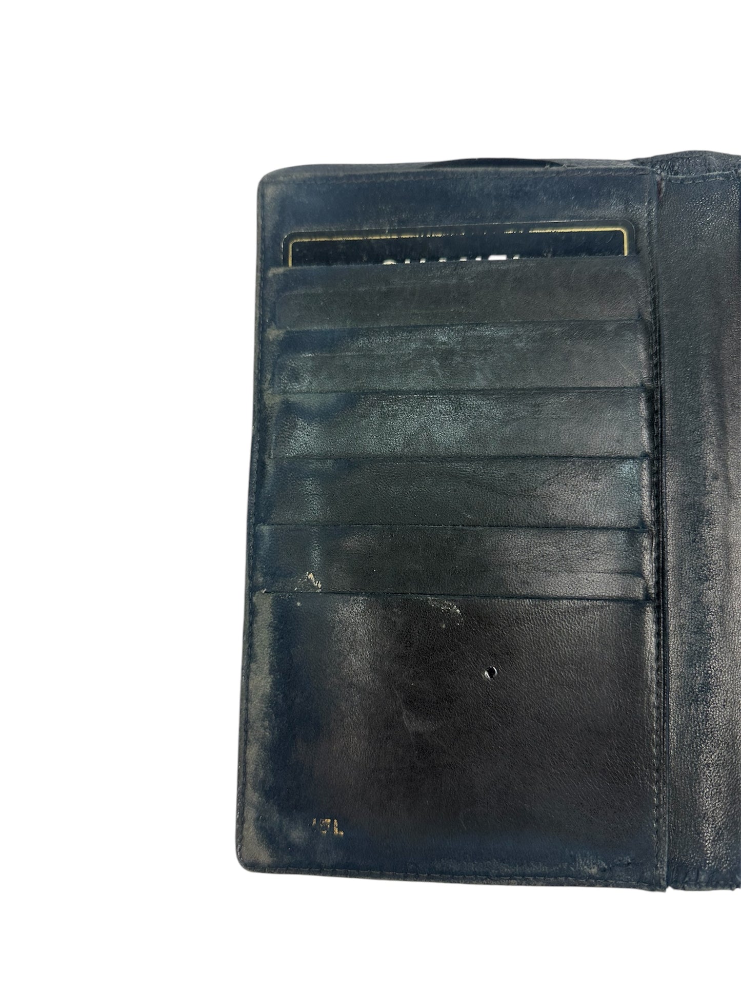 Chanel Portmonaie schwarz Echtleder