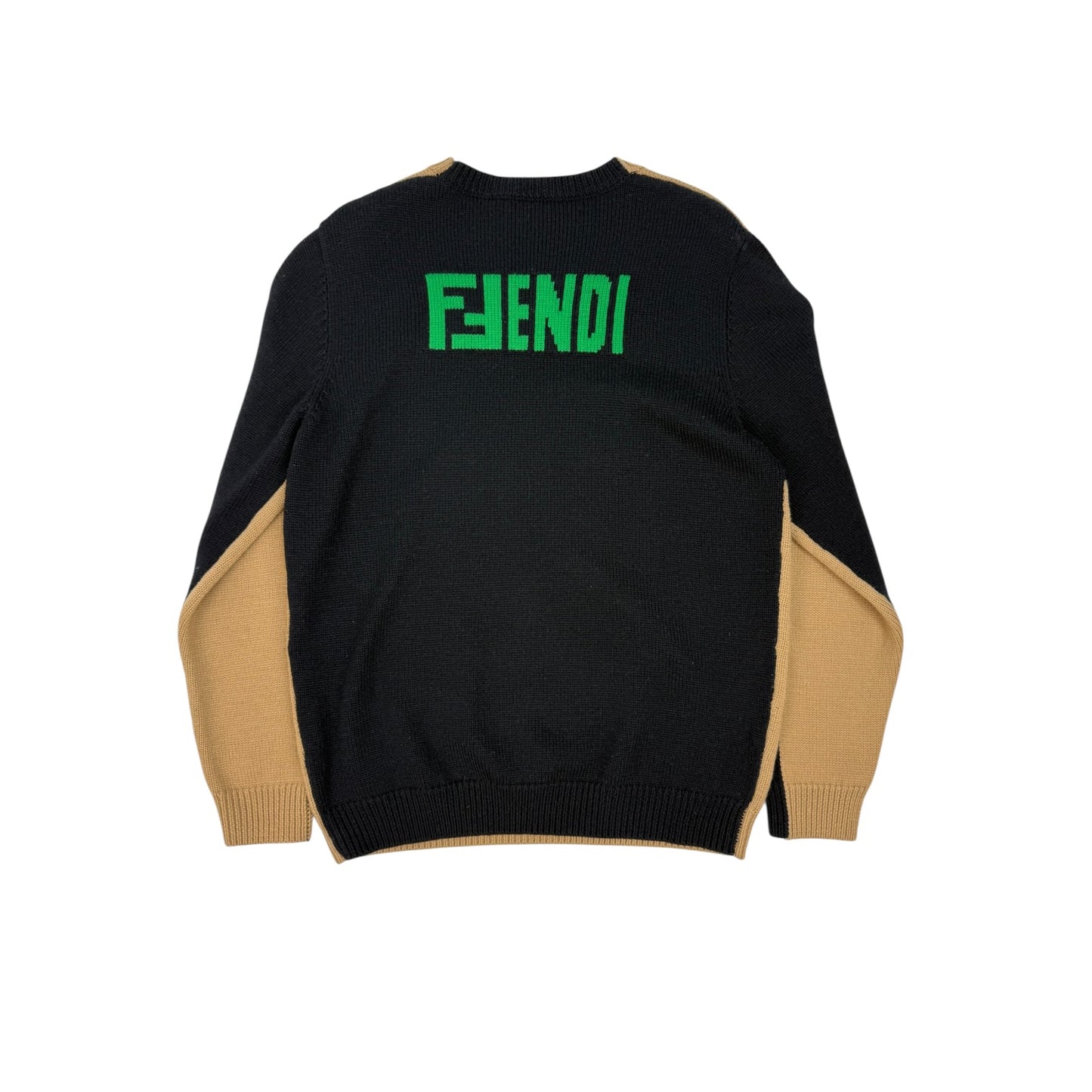 Fendi Pullover schwarz / braun Gr. 52