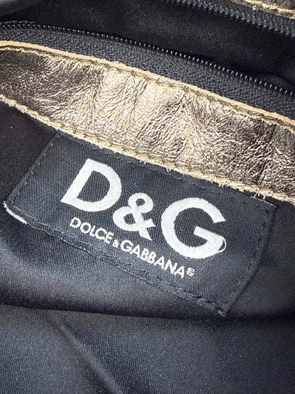 Vintage Dolce & Gabbana Tasche Cow Silber / Gold