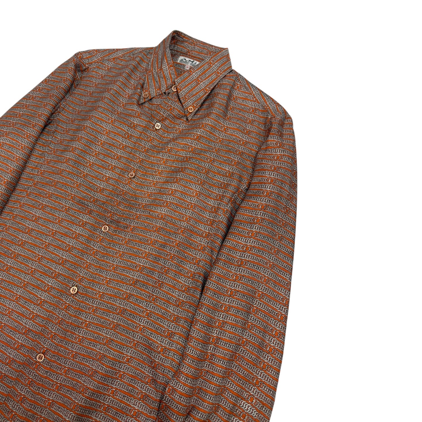 Vintage Hermes Hemd orange Gr. M