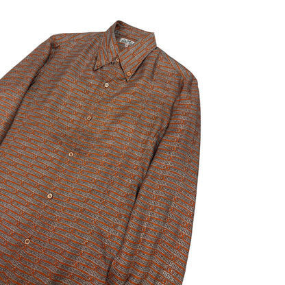 Vintage Hermes Hemd orange Gr. M