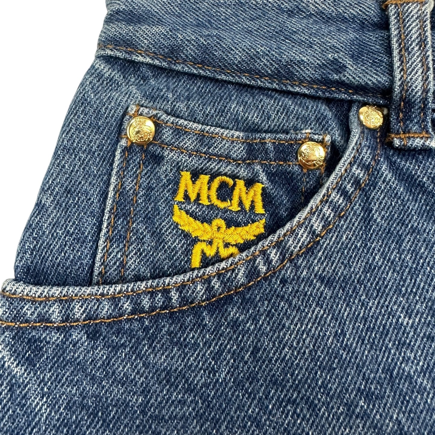 Vintage MCM Hot pants blau 27