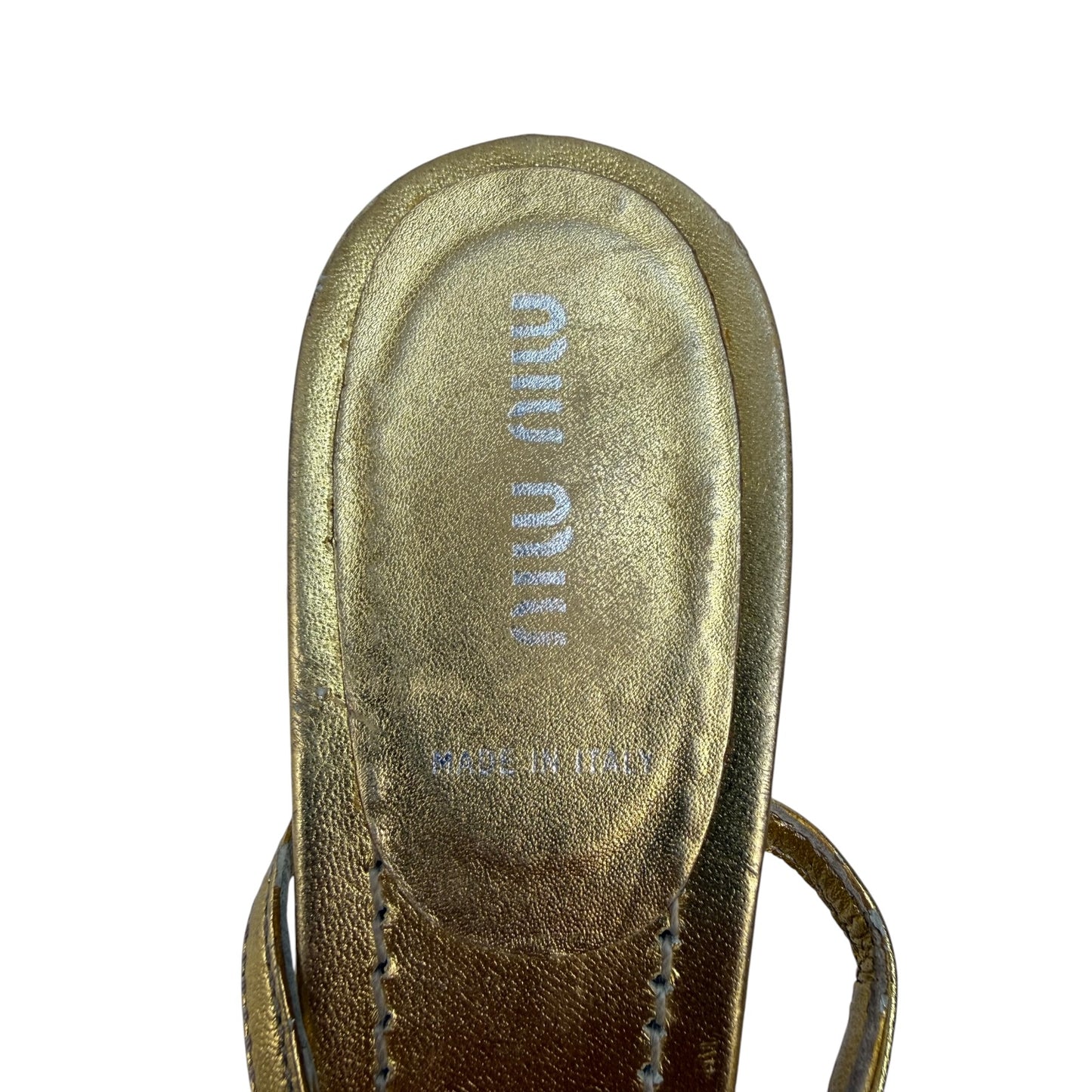 Vintage Miu Miu Heels Gold Gr. 41