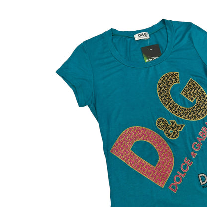 Vintage Dolce & Gabbana T-Shirt blau Damen S