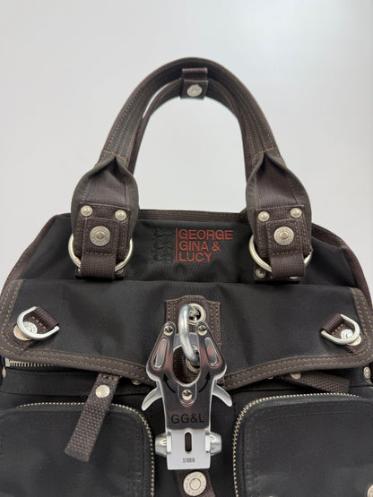 GG&L Handtasche Scandybabyan Schwarz / Braun