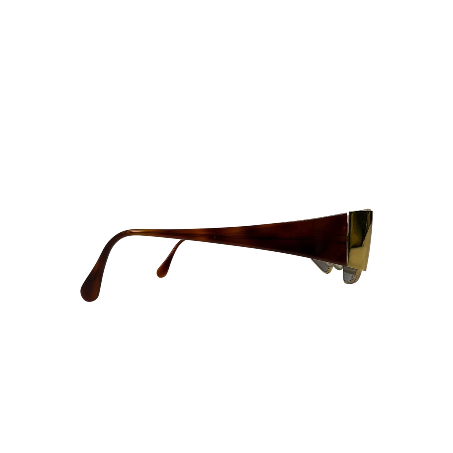 Vintage Gianfranco Ferre Sonnenbrille Gold / braun