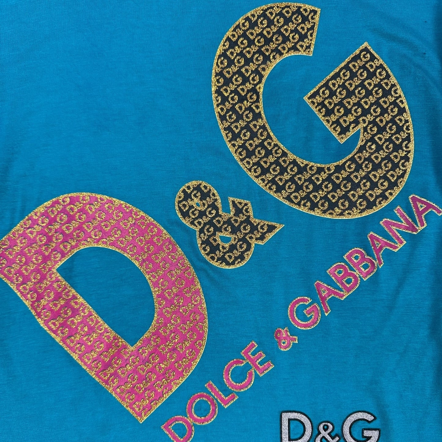 Vintage Dolce & Gabbana T-Shirt blau Damen S