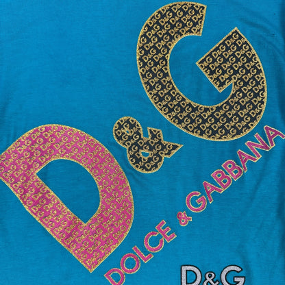 Vintage Dolce & Gabbana T-Shirt blau Damen S