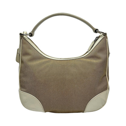 Prada Jacquard Handtasche beige/braun