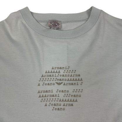 Vintage Armani Longsleeve hellblau Damen M