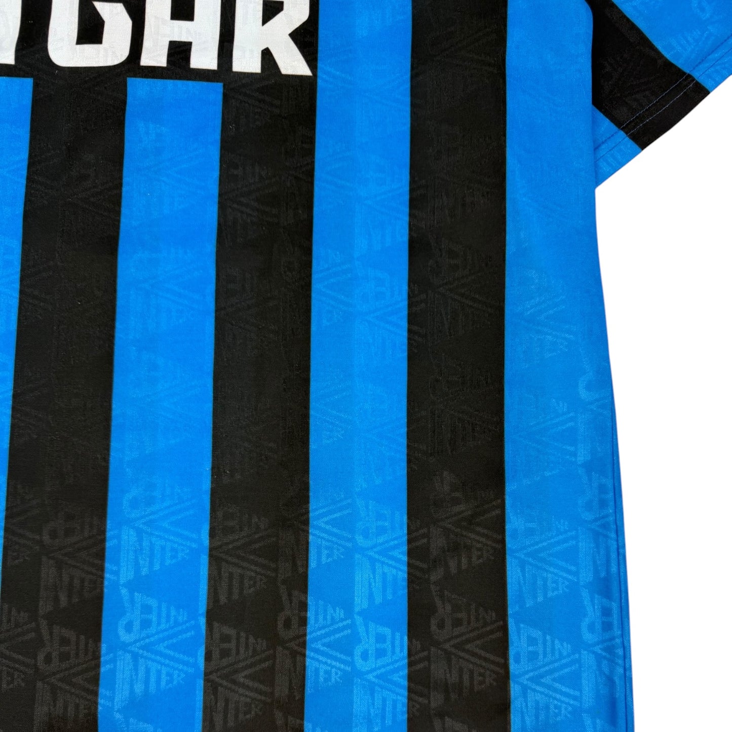 Vintage Umbro Inter Mailand Fußballtrikot blau / schwarz Gr. XL