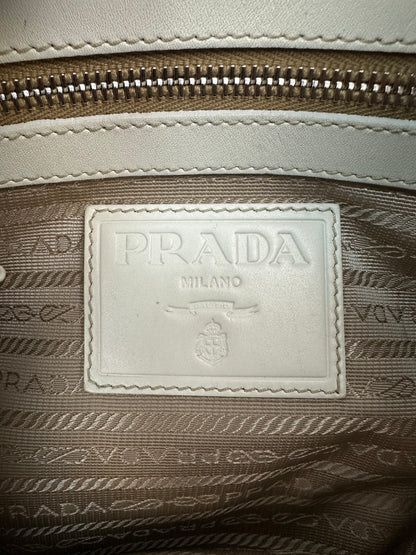 Prada Jacquard Handtasche beige/braun