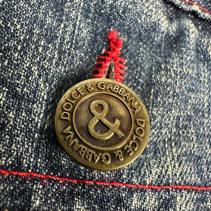 Vintage Dolce & Gabbana Jeans Jacke blau