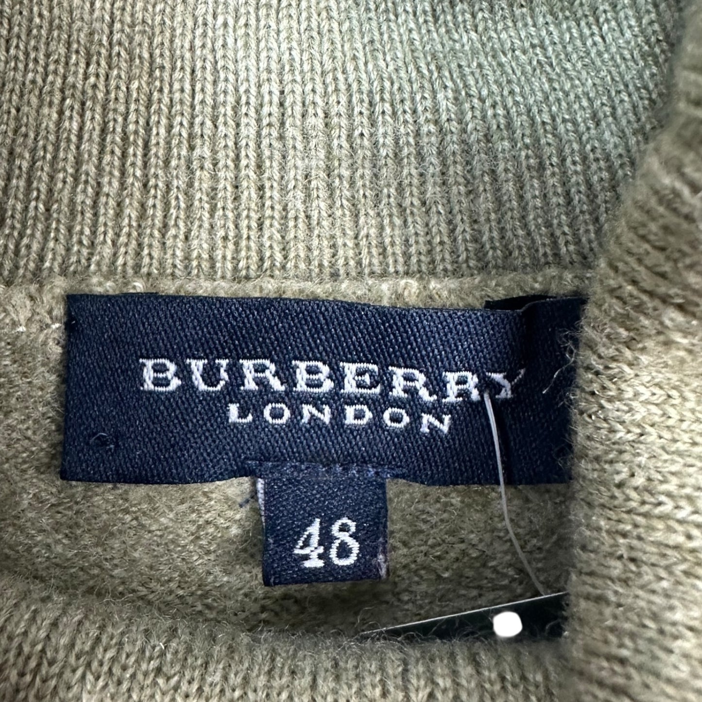 Vintage Burberry Rollkragenpullover grün 48