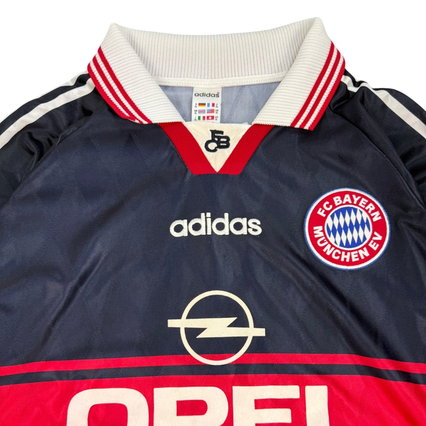 Vintage FC Bayern Fußballtrikot Matthäus dunkelblau Gr. XL