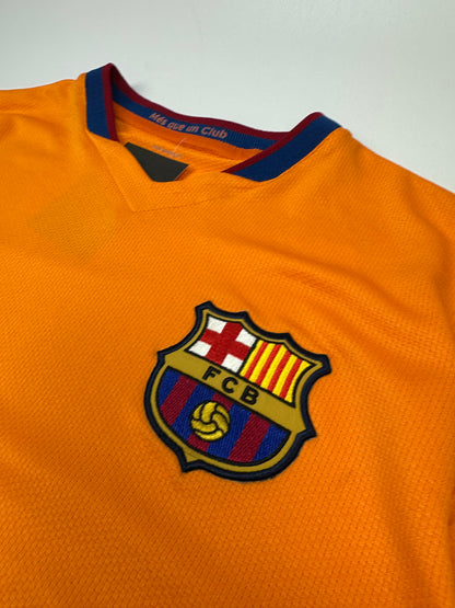 Vintage Nike Barcelona Fußballtrikot orange M