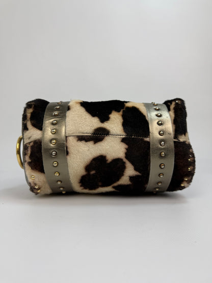 Vintage Dolce & Gabbana Tasche Cow Silber / Gold