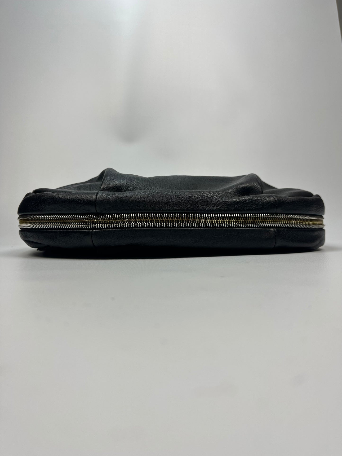 Vintage Prada Ponyhair Soulder Bag schwarz/gold