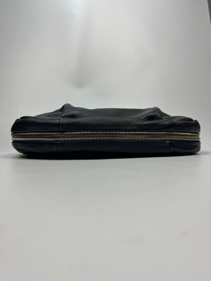Vintage Prada Ponyhair Soulder Bag schwarz/gold