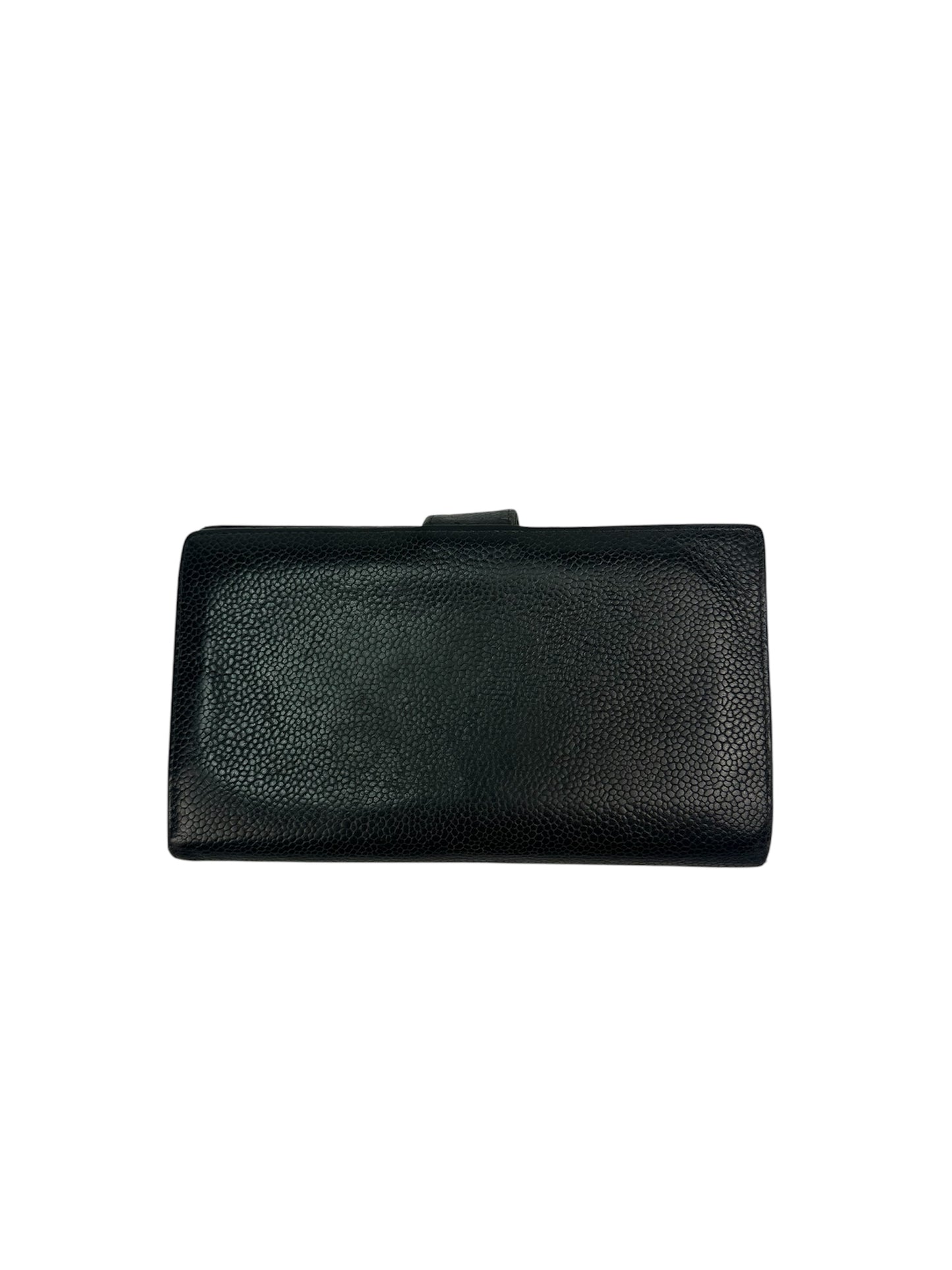 Chanel Portmonaie schwarz Echtleder