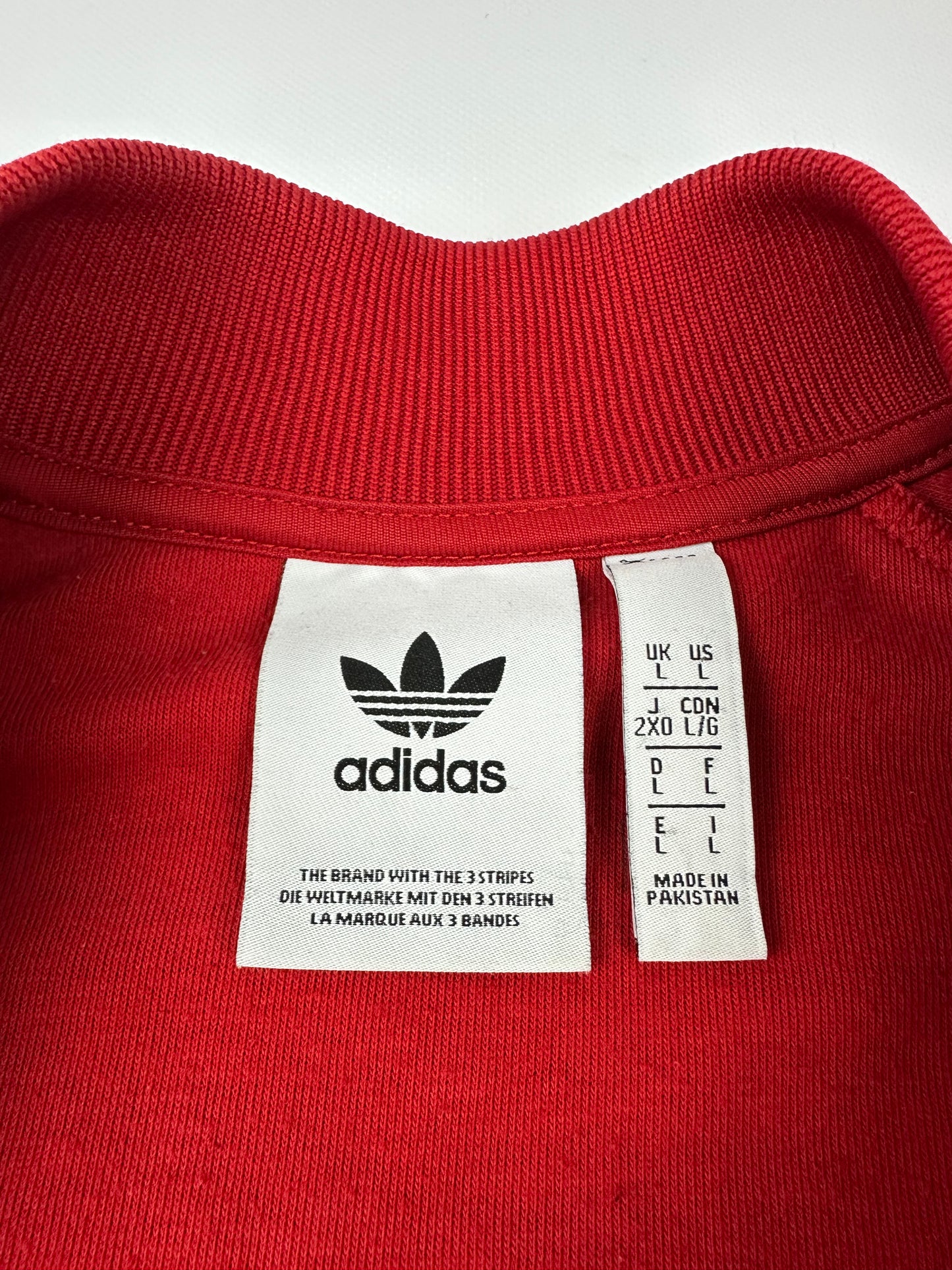 Adidas trackjacket rot L