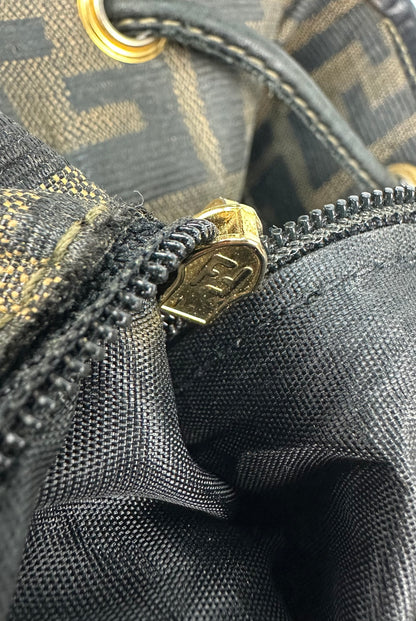 Vintage Fendi Umhängetasche braun/gold
