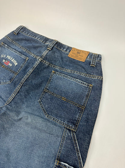 Vintage U.S POLO ASSN. Jorts/kurze Jeanshose blau Gr. 34