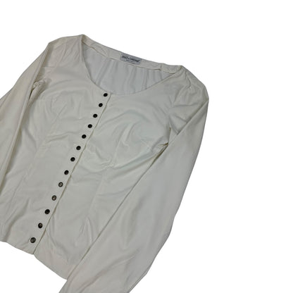 Vintage Dolce & Gabbana Bluse weiß Damen XL