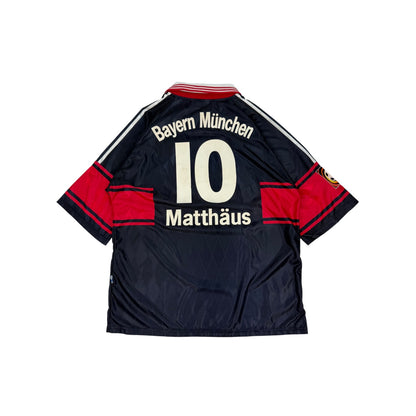 Vintage FC Bayern Fußballtrikot Matthäus dunkelblau Gr. XL