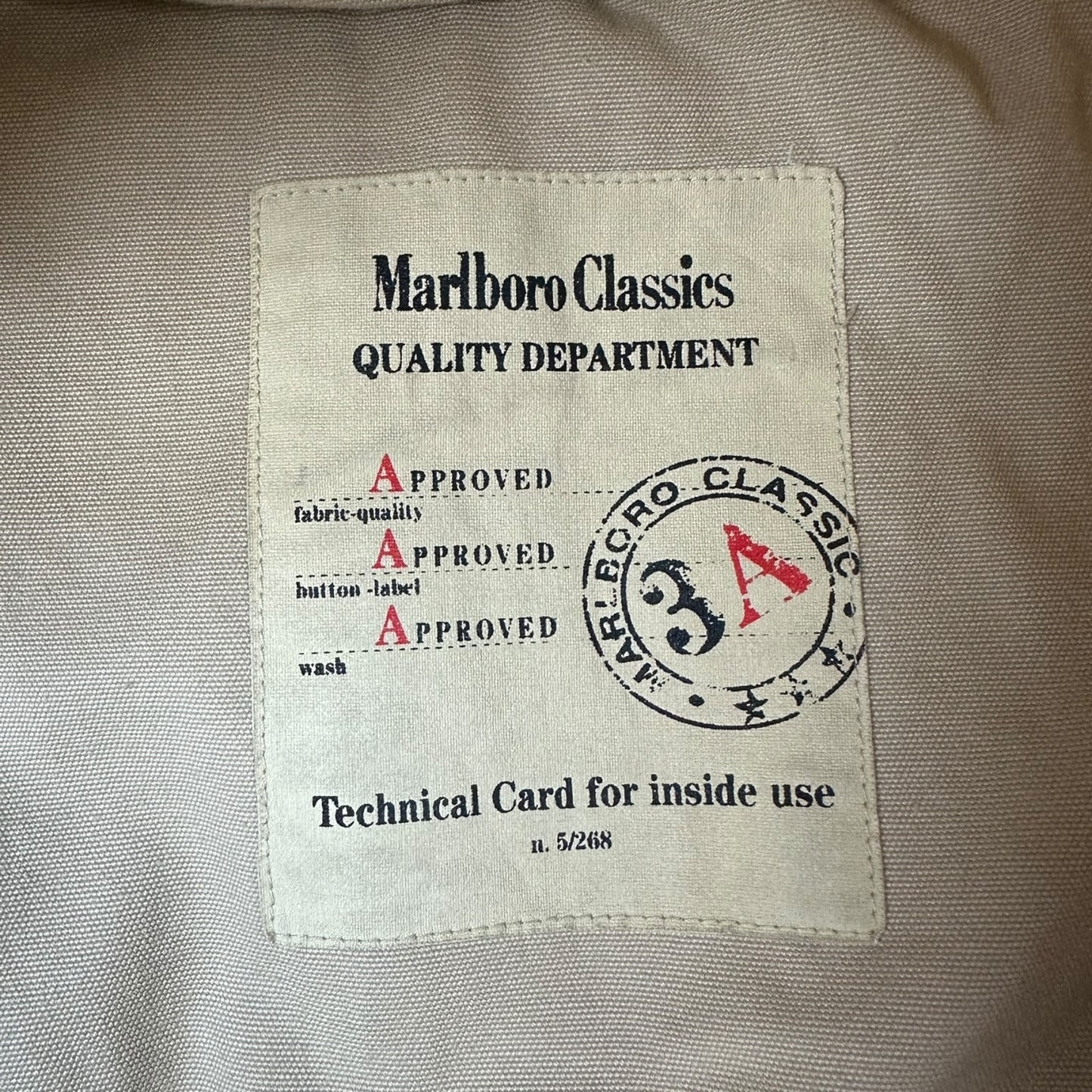 Vintage Marlboro Classics Jacke beige / braun XXL