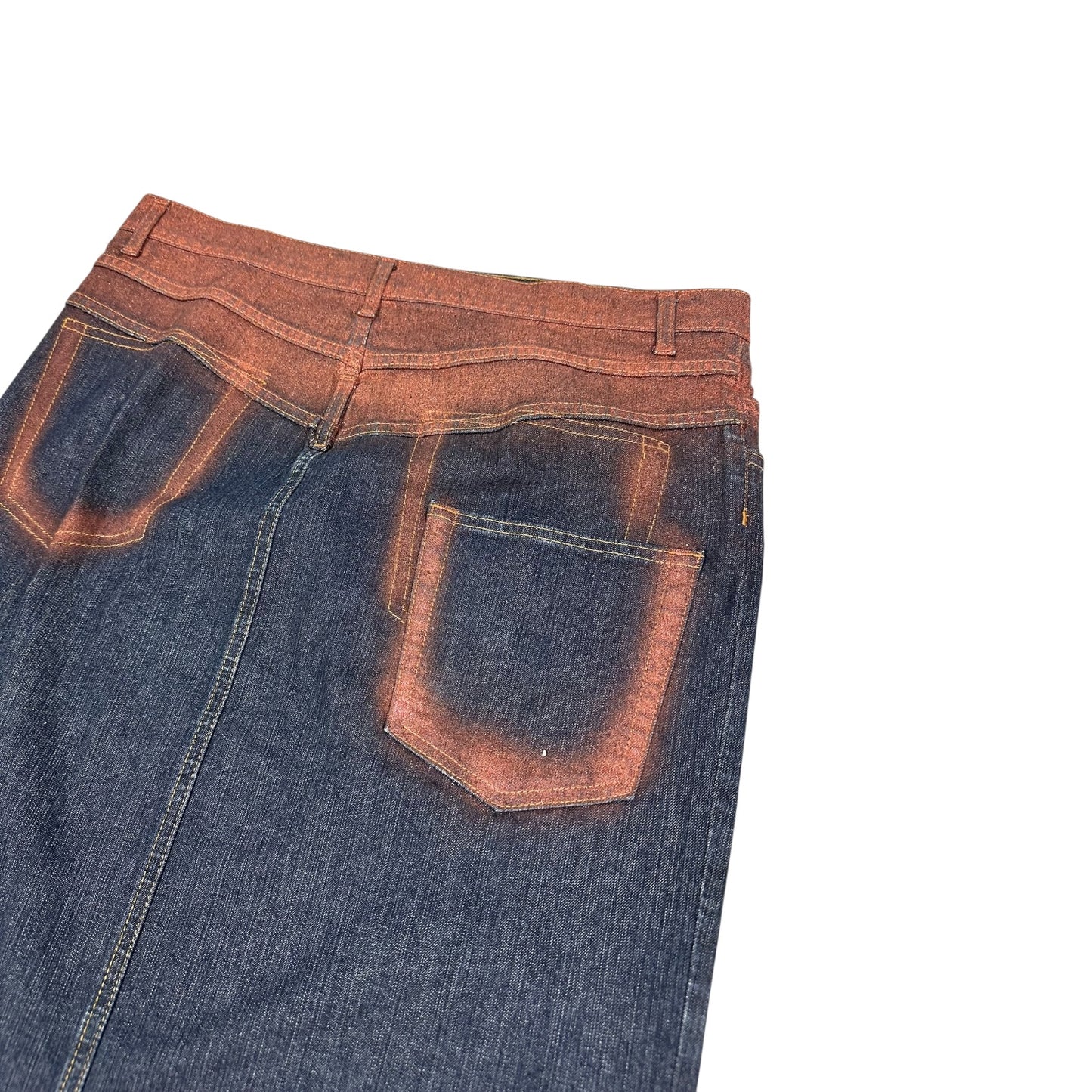 Vintage Just Cavalli Jeans Rock blau / bronze 44