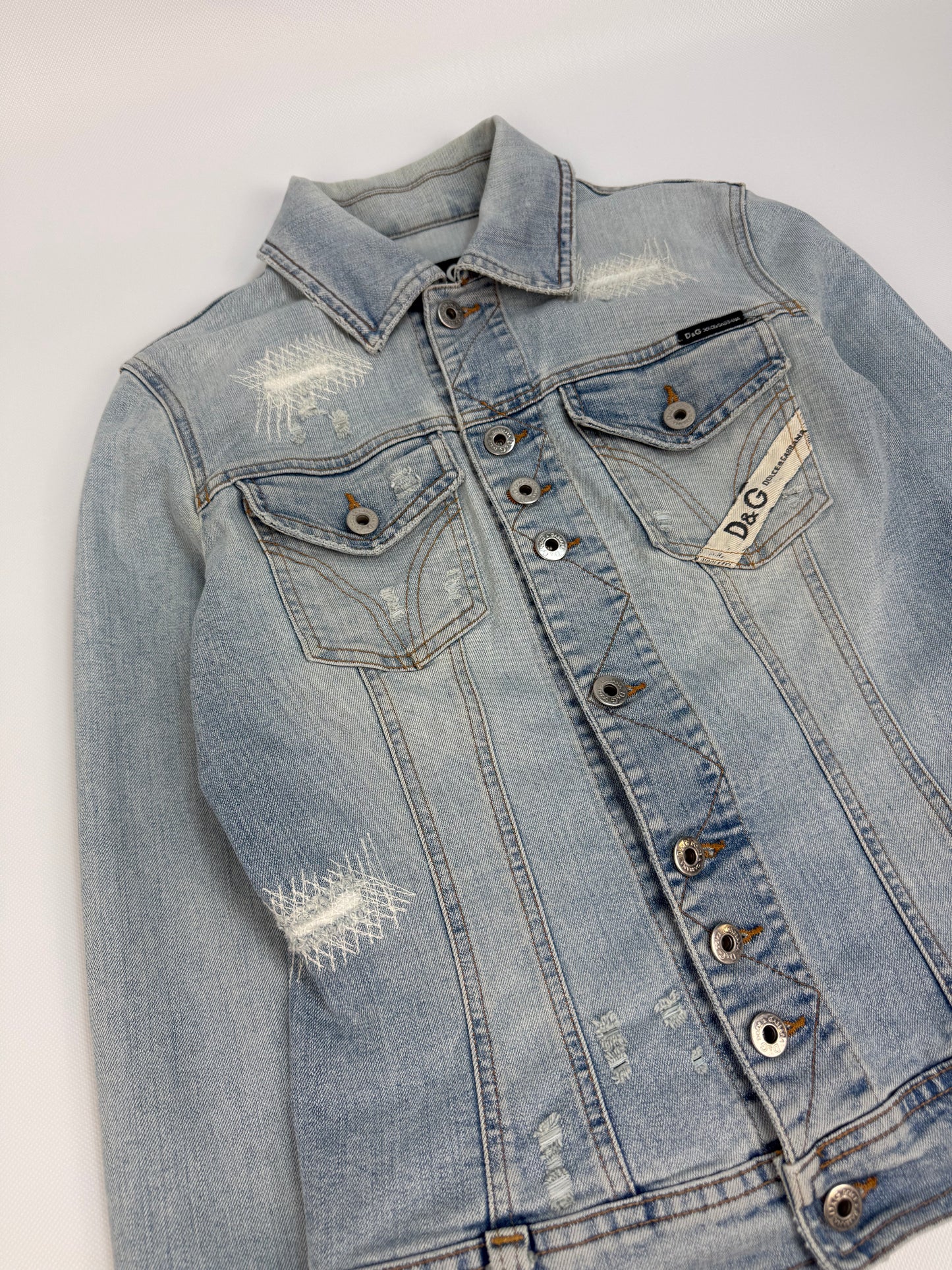 Vintage Dolce & Gabbana Jeansjacke hellblau Gr. S