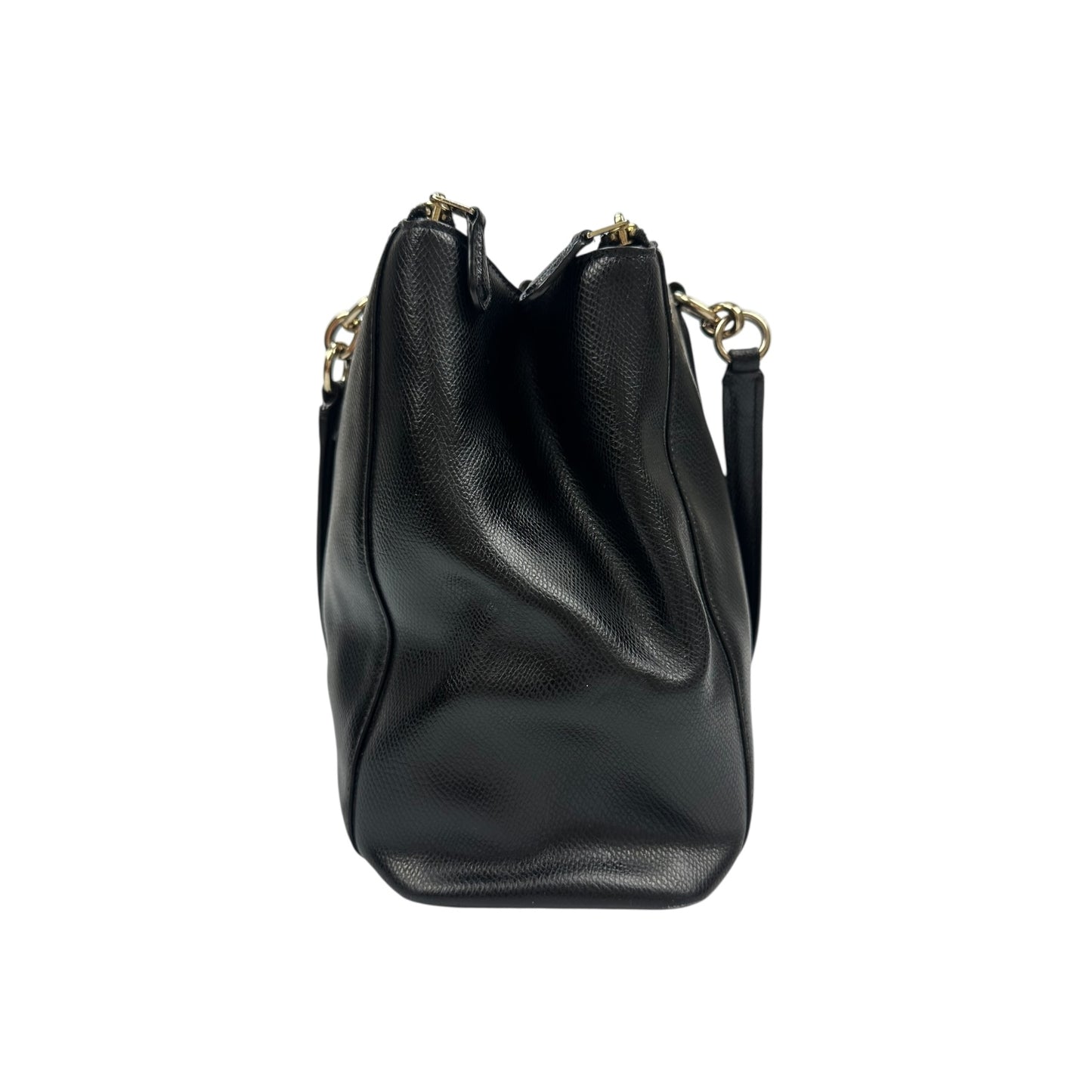 Coach Handtasche schwarz / gold