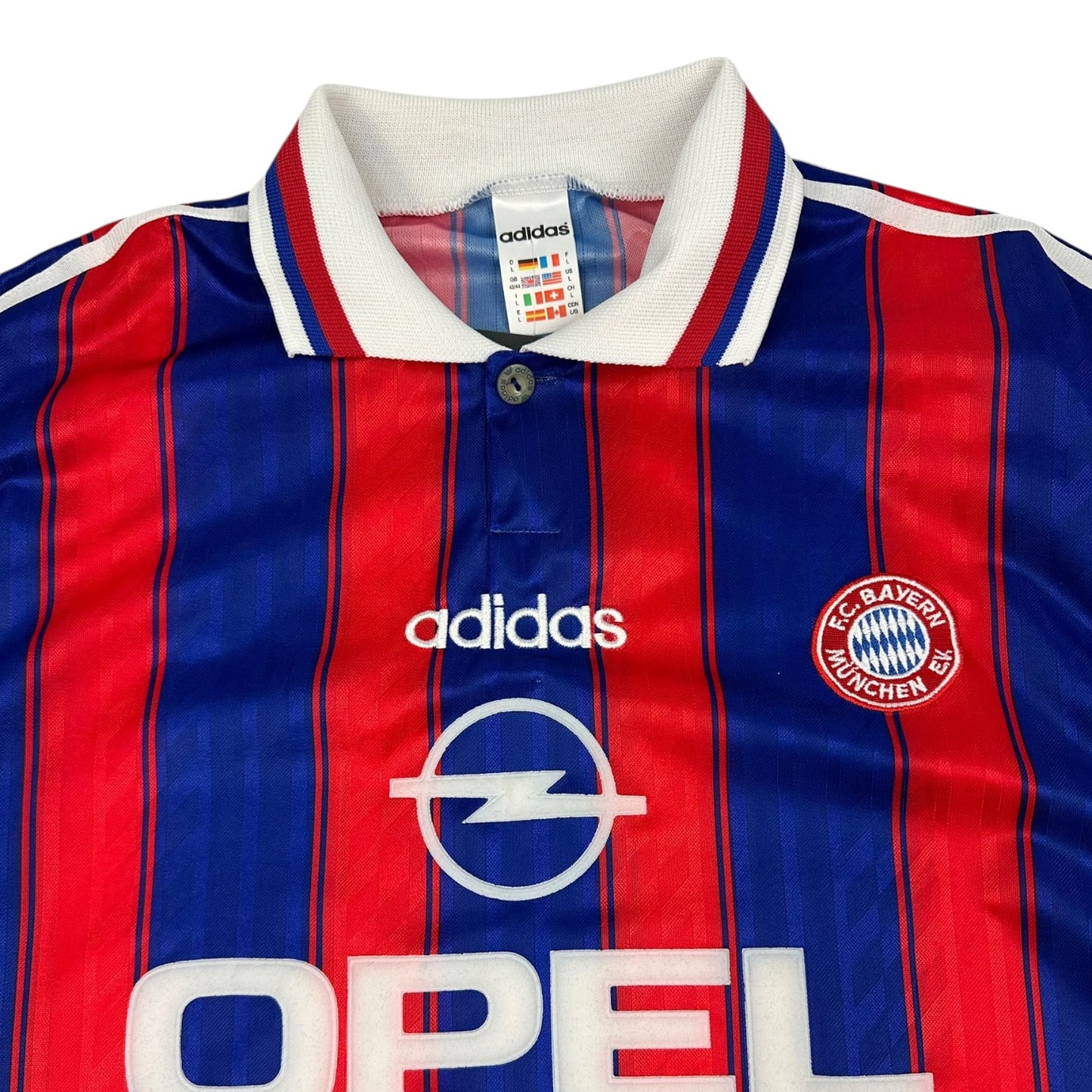 Vintage Adidas FC Bayern Fußball Trikot blau / rot L