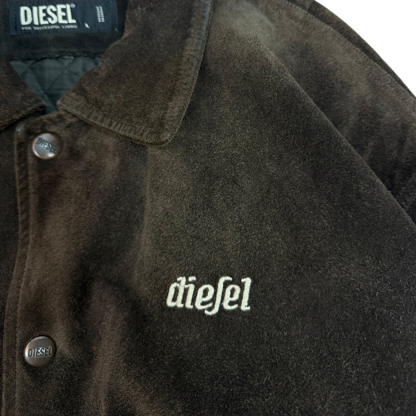 Vintage Diesel Lederjacke braun Gr. L 90s