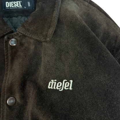 Vintage Diesel Lederjacke braun Gr. L 90s