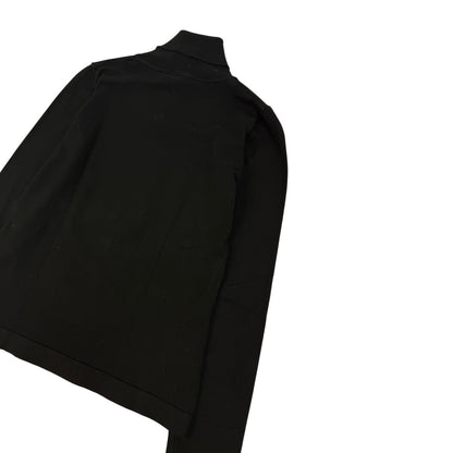 Vintage Jean Paul Gaultier Rollkragen Pullover schwarz Gr. Damen S