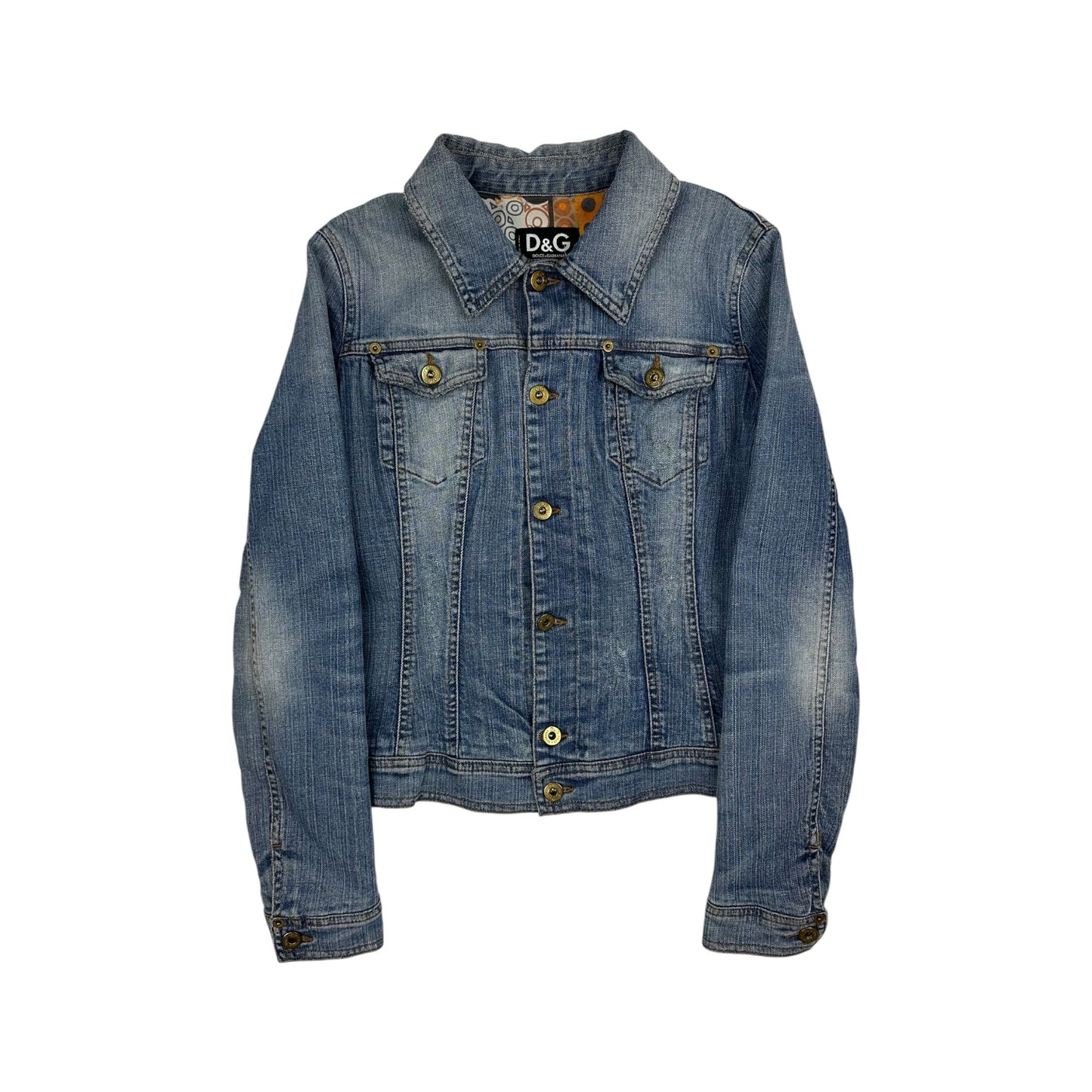 Vintage Dolce & Gabbana Jeansjacke hellblau L