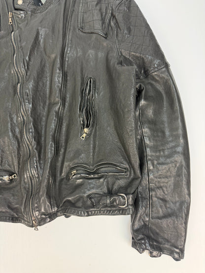 Vintage Neil Barrett Lederjacke schwarz Gr. XL