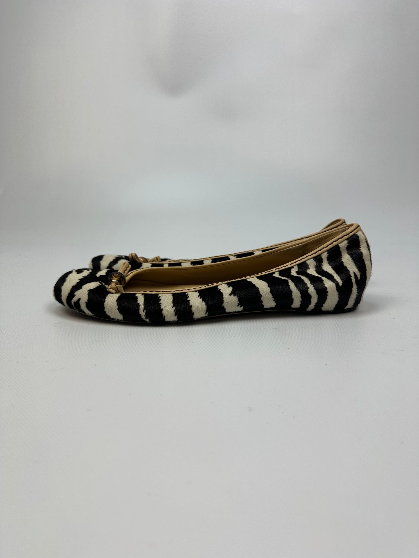 Vintage Gucci Ballerinas schwarz/weiß Gr. 38