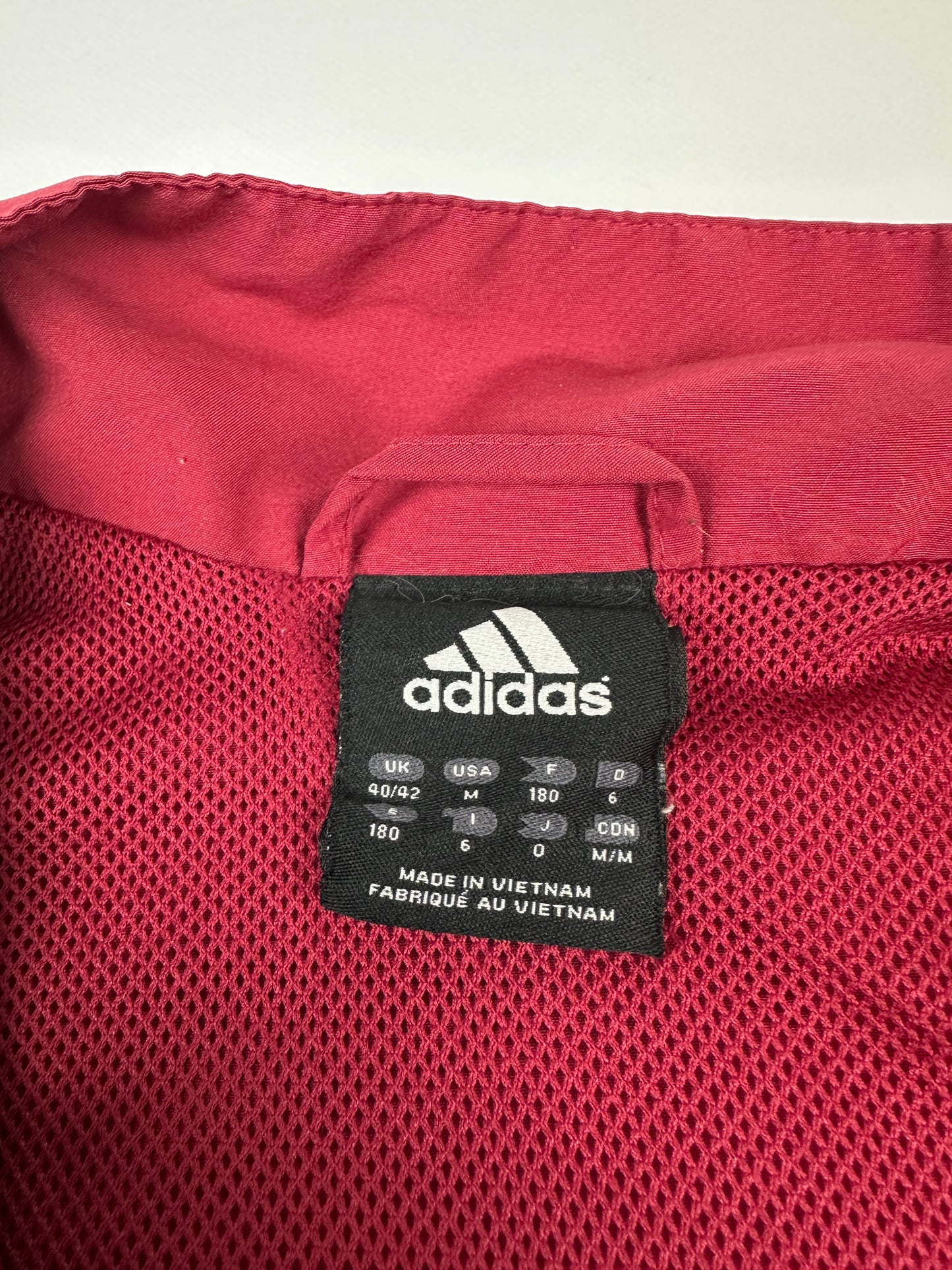 Vintage Adidas Tracksuit rot / schwarz M