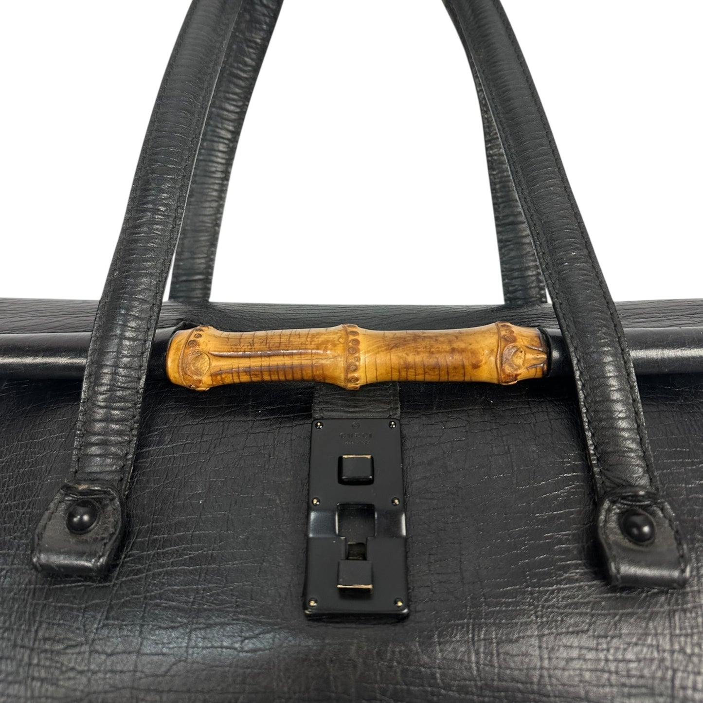 Vintage Gucci Bambo Handtasche schwarz