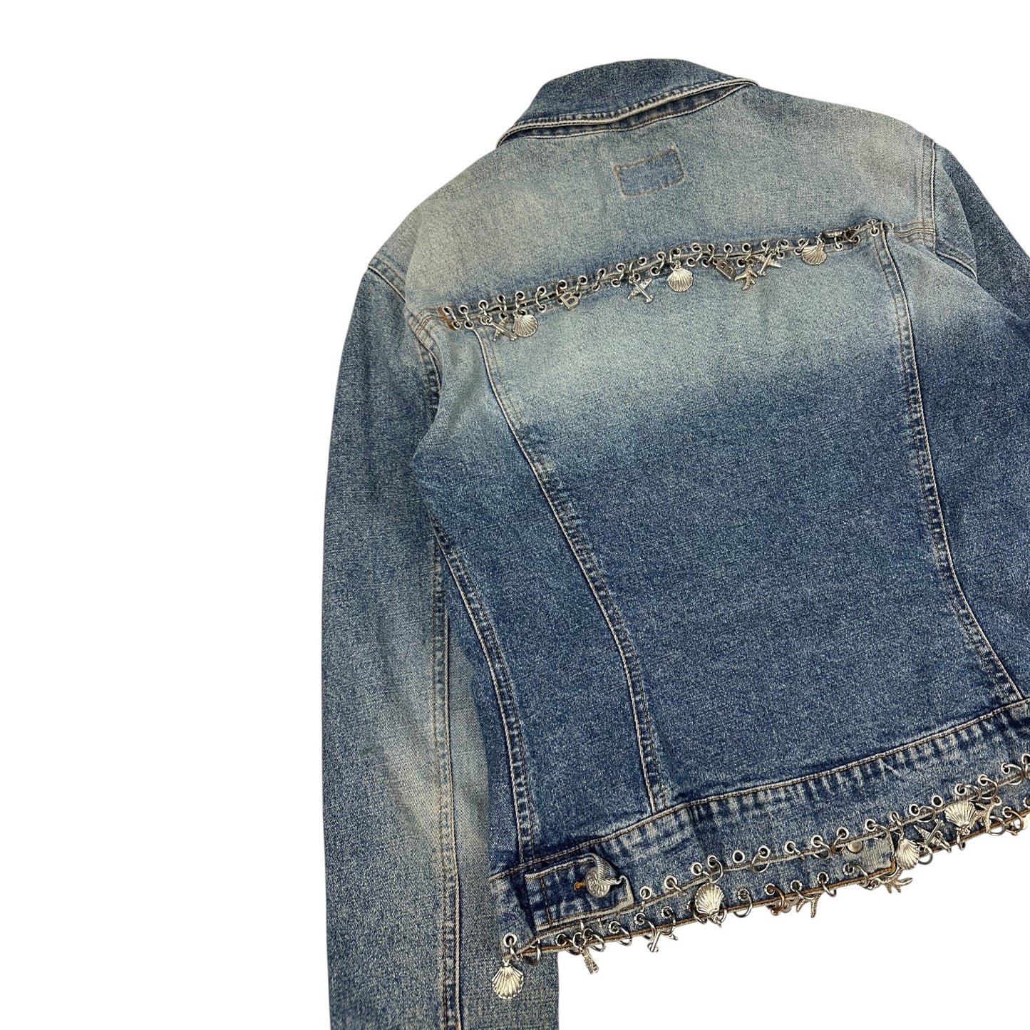 Vintage Blumarine Jeans Jacke blau Damen S